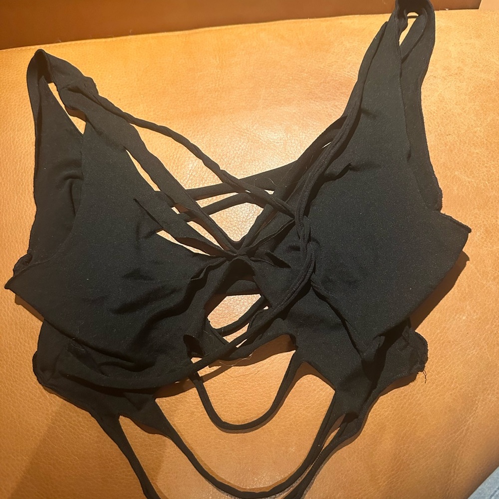 Butterfly Women's Black Strappy top